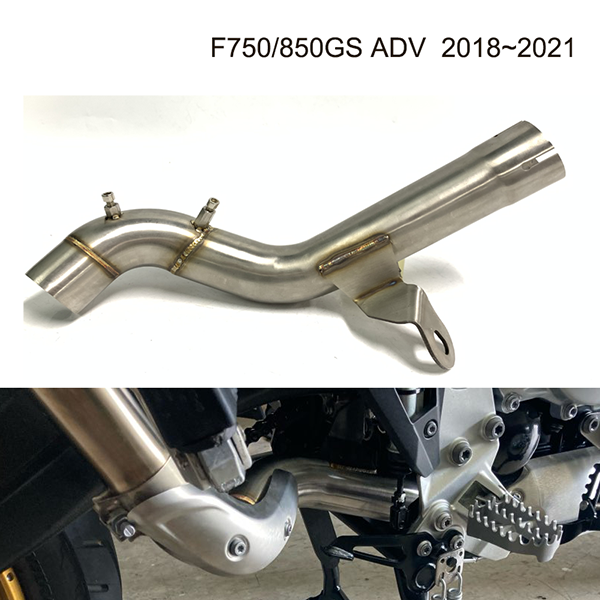 2018-2021 BMW F750/850GS ADV Motorcycle Exhaust Decat Pipe Steel